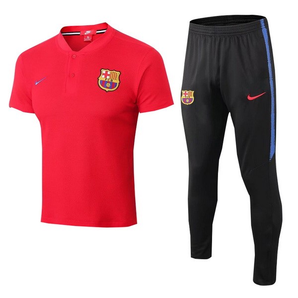 Polo Barcelona Conjunto Completo 2018-2019 Rojo